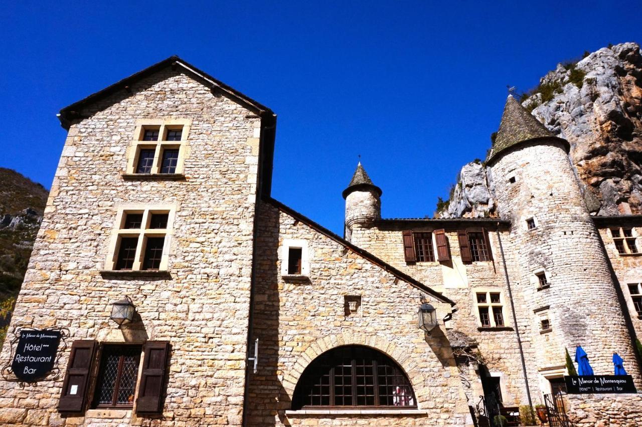 Hotel-Restaurant Le Manoir De Montesquiou La Malène Exterior foto